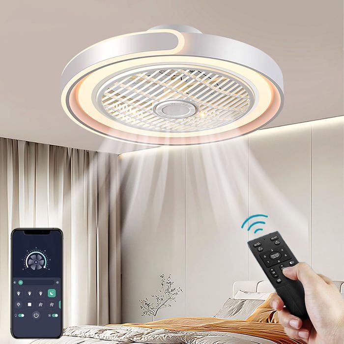 Ventilateur Silencieux Plafond De 72W 7200 Lm Avec Lumières Plafonnier