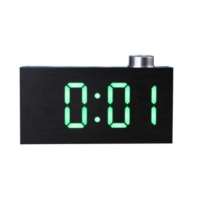 Reveil Moderne Led Horloge De Table Numerique Avec Temperature
