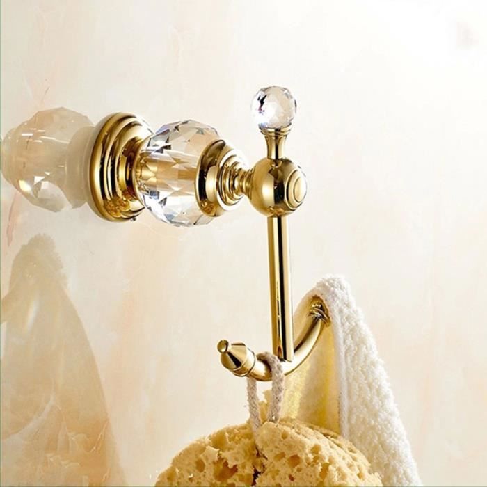 Crochet Patere Porte Manteau Mural Salle De Bain En Laiton