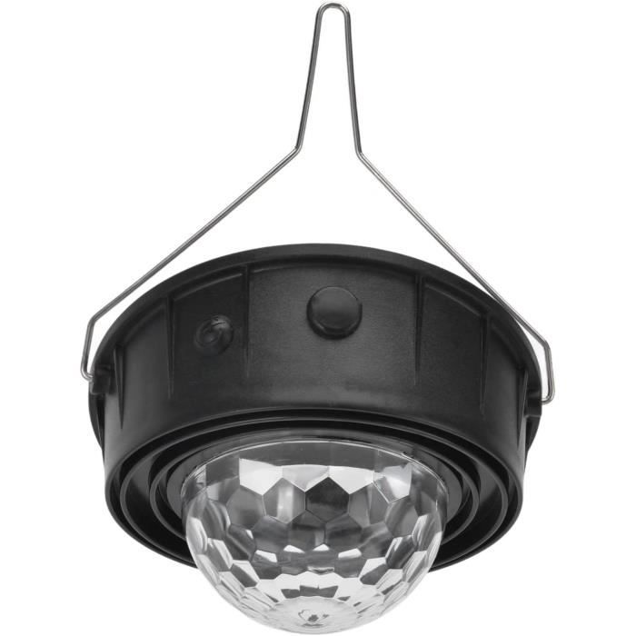 ChunHee Lampe Solaire Suspendue Intérieur Extérieur IP65 20 LED - Lumière Solaire Appentis Avec Panneau Rotatif