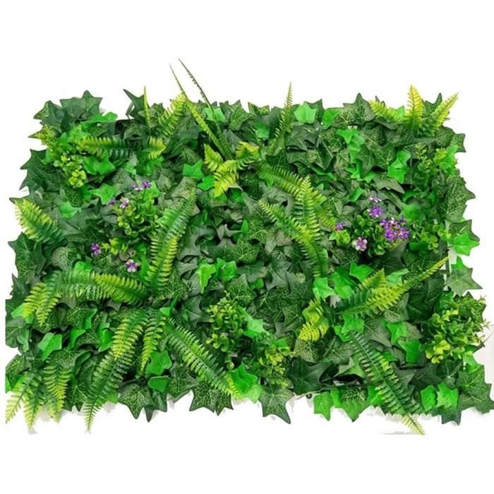 GAZON ARTIFICIEL,B5-40cmx60cm--Panneau mural de plantes artificielles
