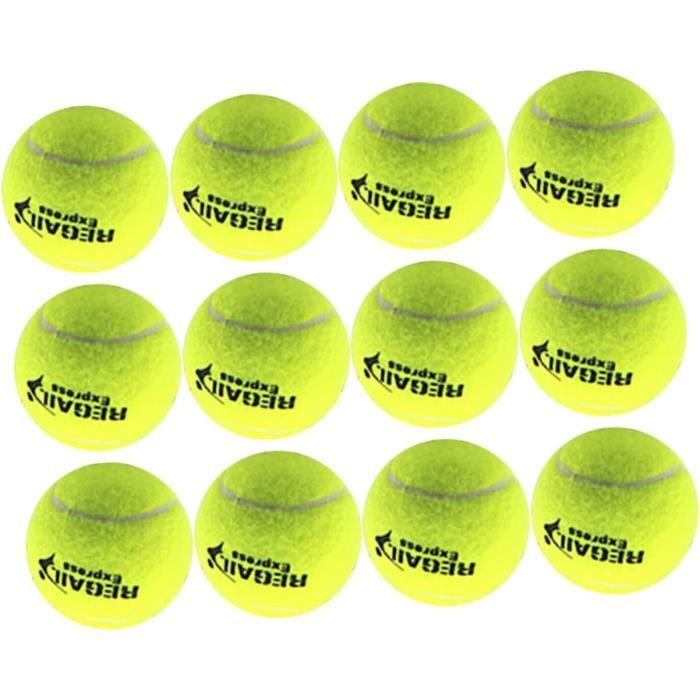 12 Pièces Balles De Tennis D'Entraînement Pratiquer des Balles De Tennis  Balles De Tennis pour Machine Accessoire De Tennis [521] - Cdiscount Sport