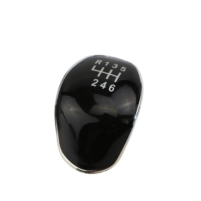 Pommeau De Vitesses 6 Vitesses En Cuir Noir Pour Hyundai I30, Tucson, Kona, Elantra…