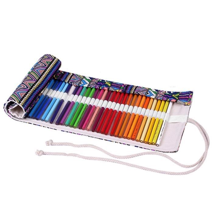 Trousse à Crayons Showa Vintage En Bois Coloré - Occasion, Style Rétro #de8d3e