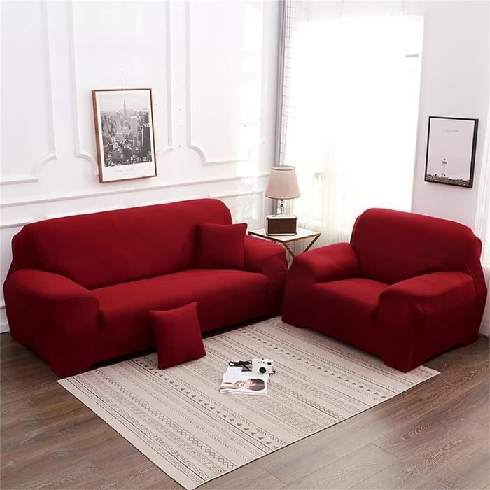 Version Beige - 1 place () - Housse De Canapé Extensible Universelle Pour Salon Canap En Forme L