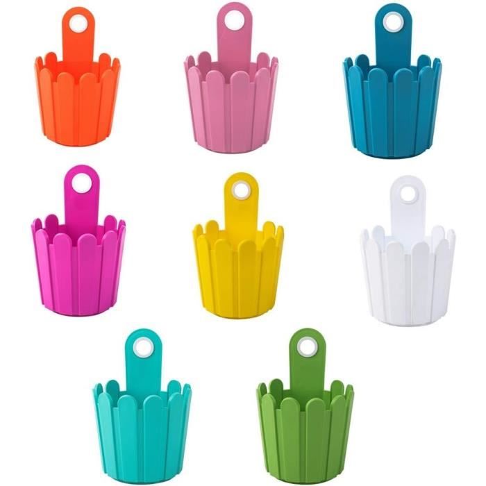 Lot De 8 Pots à Nénuphars En Tissu 12 Litres - Avec Poignées, Pour Bassin - Pliables, Réutilisables