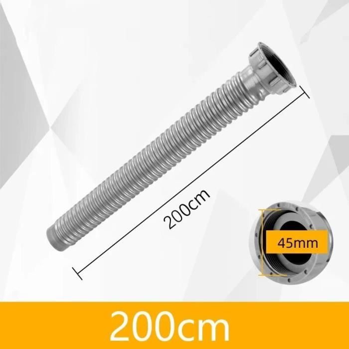 Tuyau de Vidange, 62cm Flexible D'évacuation Universel, un Tuyau D