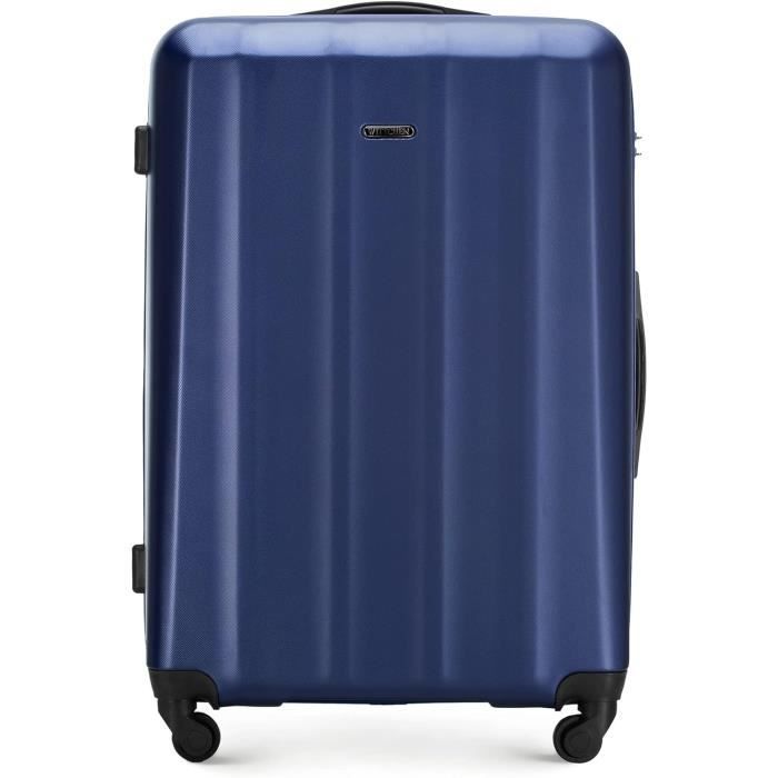 Kono Set de 5 Valises Rigide ABS Valise de Voyage (13/20/24/28Pouce) Valise Vanity Case| Valise Cabine| Valise Moyenne| Grande Valise 4 roulettes et Serrure TSA+ Sacs à Dos de Voyage (Noir