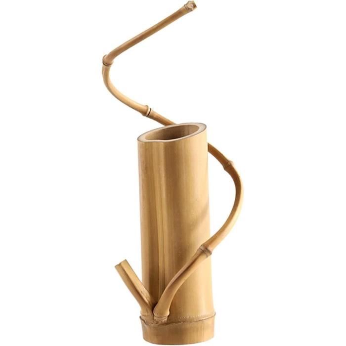 Vase Bambou L'Objet – Or 24K – Hauteur 10 Pouces – Édition Evoca