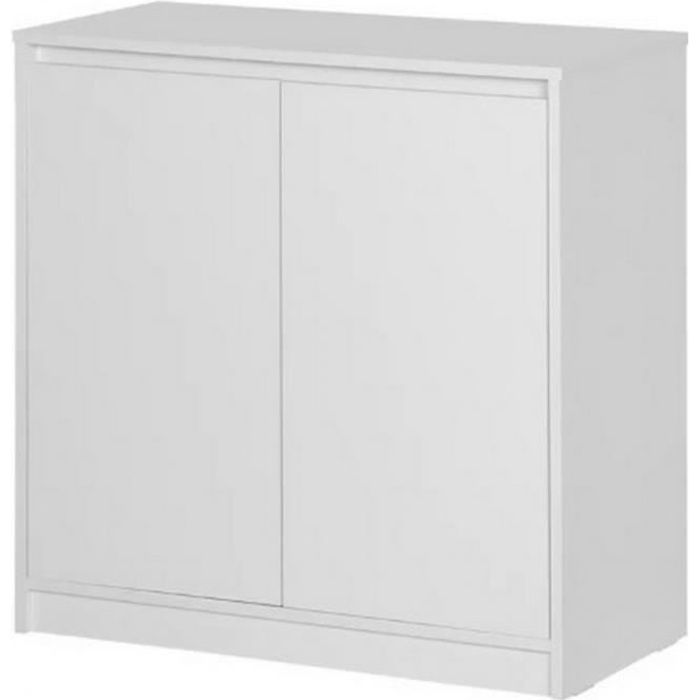 Armoire Basse 2 Portes Blanche Caemmum Chambres Adultes