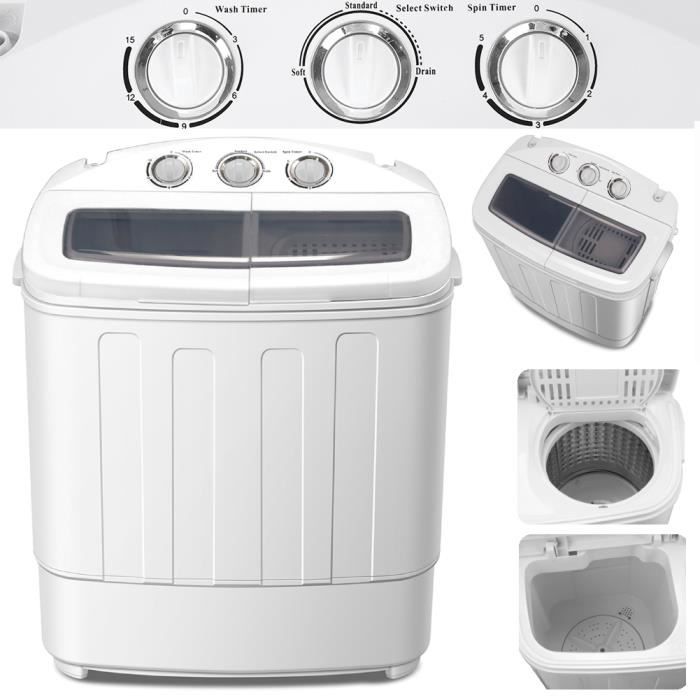 Mini Machine Laver Pour Camping 2 En 1 Linge Normal Fin Essorage Voyage Lave Linge Cdiscount Electromenager