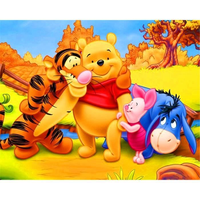 MIAO-405 5D Winnie The Pooh Diamond Painting Cross Stitch, Diy Embroidery,  Diamond Painting Kit, Wall Decoration, Han Taille:30x40cm - Cdiscount  Beaux-Arts et Loisirs créatifs