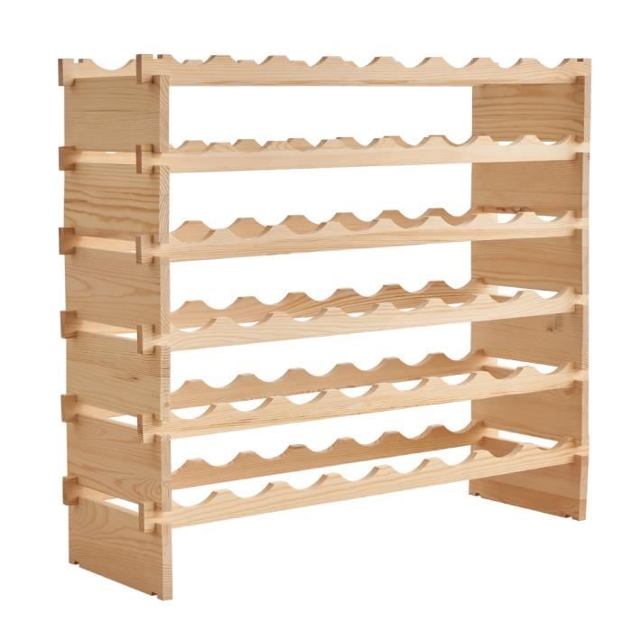 Range Bouteille Porte-Bouteilles En Bois, Casier à Vin Range Bouteille Tagre Bouteille En 6 Etages Pour 60 Bouteilles De Vin 11030805cm 62710357