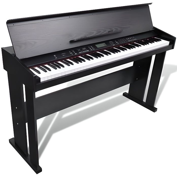 vidaxl piano électronique/piano numérique avec 88 touches et support