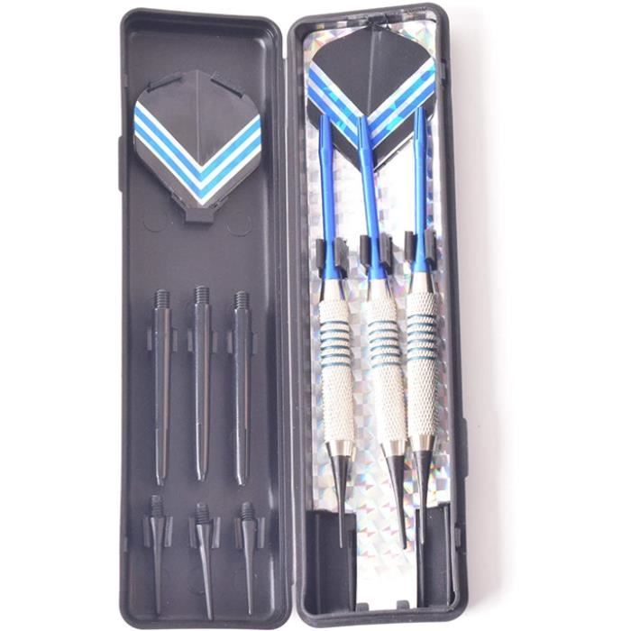 XkuiHF Fléchettes électroniques – Set De Pointes Souples Multicolores, Avec Protecteurs, Fer + Aluminium + PET, Pour Cibles électroniques, Sûr Et Durable
