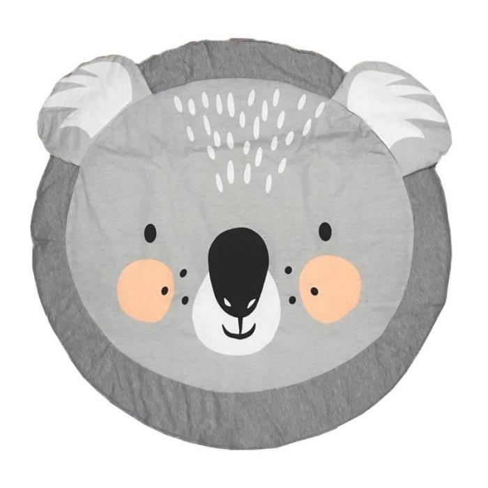 Tapis d'éveil Montessori en Tissu Doux pour Bébé - Doudou Koala