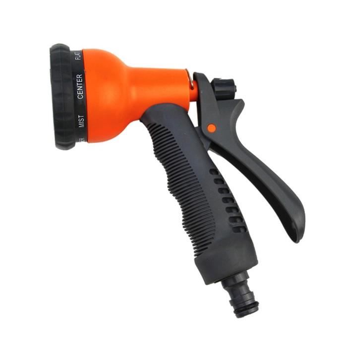 Buse De Pulvérisation Pour Tuyau D'arrosage - Plusieurs Modes - Réglage Du Débit - ABS - Pour Jardin, Lavage Voiture