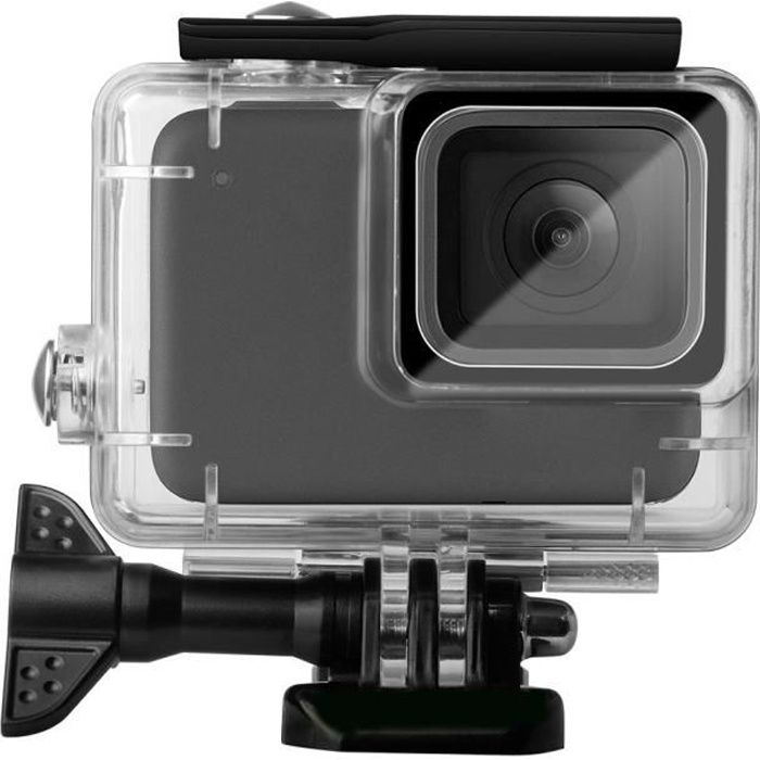 Boîtier étanche Pour GoPro Hero 7 Silver/White – 30 Mètres De Profondeur, Verre Trempé, Pas De Vignettage | Parfait Pour La Plongée Et Les Sports Aquatiques