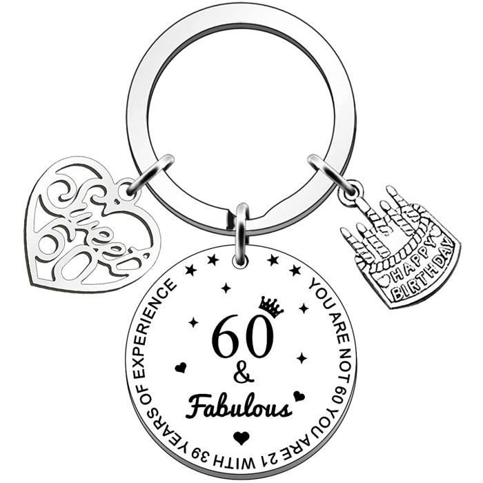 18 ans 40 ans 50 ans cadeaux d/'anniversaire pour femmes et filles 21 ans FMCC Porte-clés pour 16 ans 60 ans