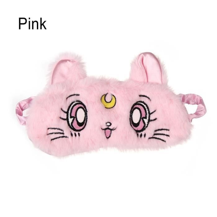 Bleu Ciel - Cache-yeux En Peluche, Masque De Sommeil, En Soie, Bandeau Pour Les Yeux, Cheveux De