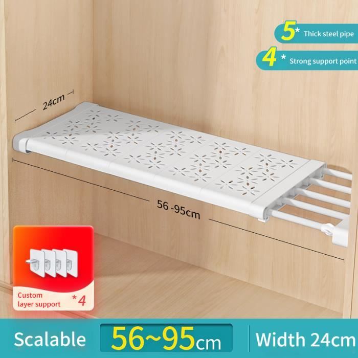 Lot De 4 Tiroirs De Cuisine Télescopiques 40 Cm - Pour Chambre à Coucher - Capacité De Charge