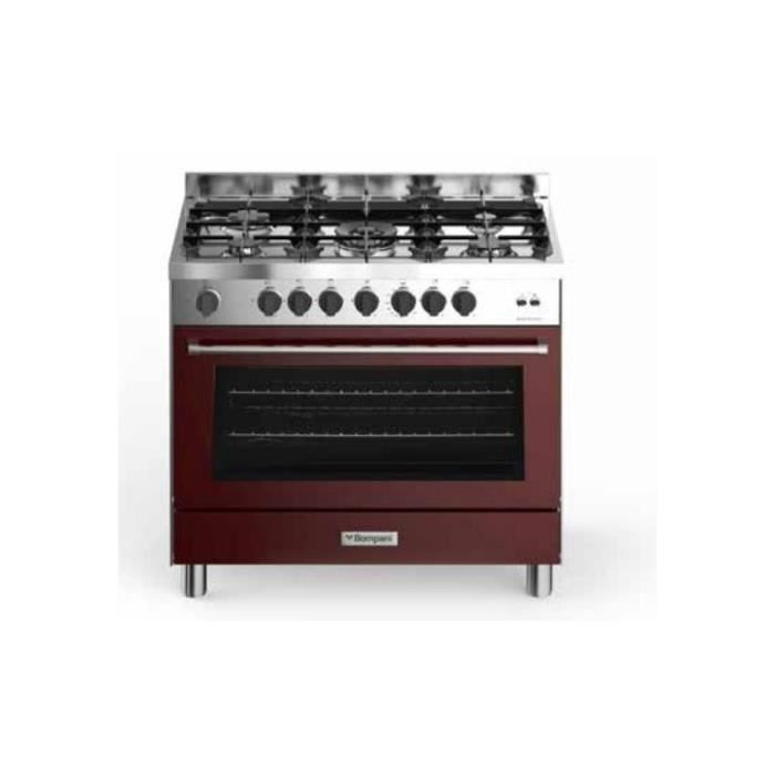 Bompani Bo689dc Tech N Cuisson Au Four Multi 5 Feux 1 Triple 90 X 60 Bordeaux Inox Classe B Freestanding Achat Vente Cuisiniere Piano Cdiscount