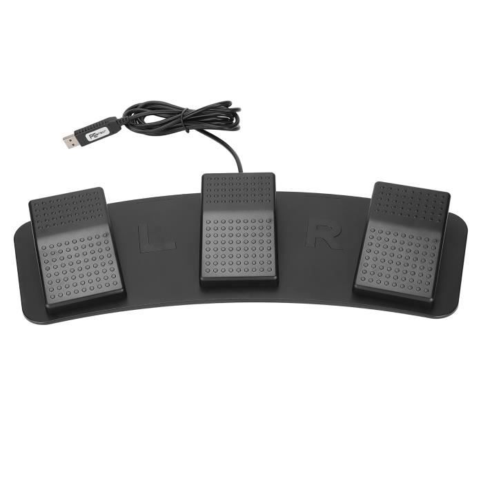 Pwshymi Pédale USB Pied - Commutateur Pied Programmable - Haute Sensibilité - 2m Câble - Pour Jeu, Transcription