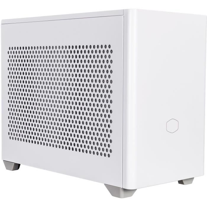 Boîtier PC - COOLER MASTER - MasterBox NR200P - Blanc - Mini-ITX - Panneau Acier et Verre trempé