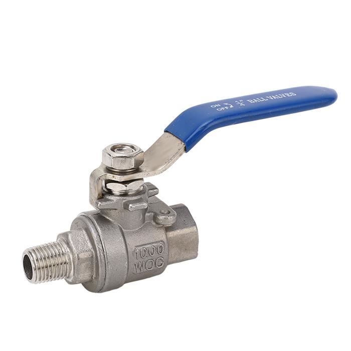 Robinet à Tournant Sphérique En Laiton 2 Ports NPT Femelle - Idéal Pour Eau, Pétrole, Gaz - 600 WOG