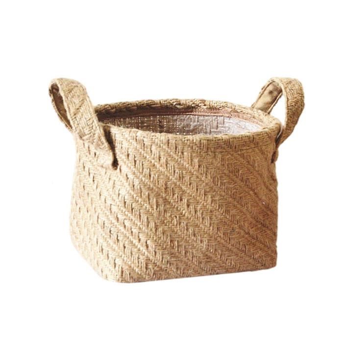 Lot De 10 Mini Paniers En Rotin Tressé Avec Poignée, Panier à Fleurs