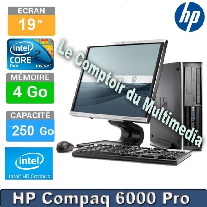 Pc de Bureau HP 6000 Pro + ECRAN 19\