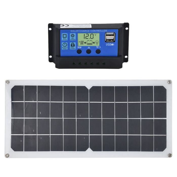 Kit Ventilateur Solaire 100W Pour Serre - Double Grille, étanche, Automatique - 12V