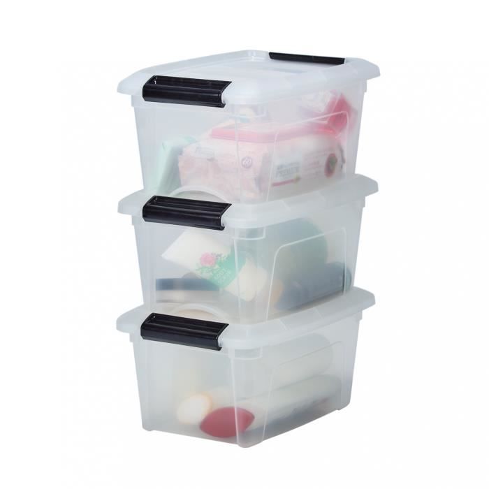 Lot 3 Boîtes Strata Curve Lot 3 Boîtes Rangement 42L Cristalray - Transparentes Avec Couvercle Noir 80x40x18cm Boîtes Rangement Transparentes 42L Strata Curve Lot 3 Boîtes Strata Curve Lot 3 Boîtes Rangement 42L Cristalray - Transparentes Avec Couvercle Noir 80x40x18cm Boîtes Rangement Transparentes 42L Strata Curve