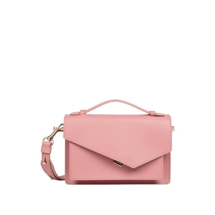 Sac trotteur Lancaster Zoe Ref 61678 Rose 22 15 6 cm Cdiscount Bagagerie Maroquinerie