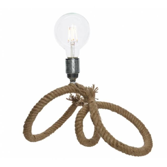 Lampe Corde Tendance Eclairage Minimaliste De Table Ou Chevet