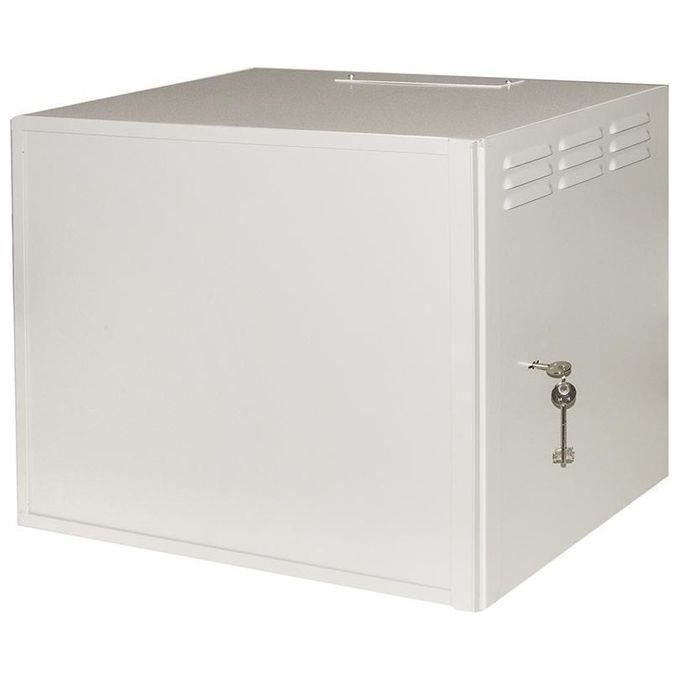 Armoire Rack Mural 19" 4U Avec Porte En Verre - Dimensions 40x53x24 Cm, Support Jusqu'à 30 Kg, Inclut Une étagère - 1