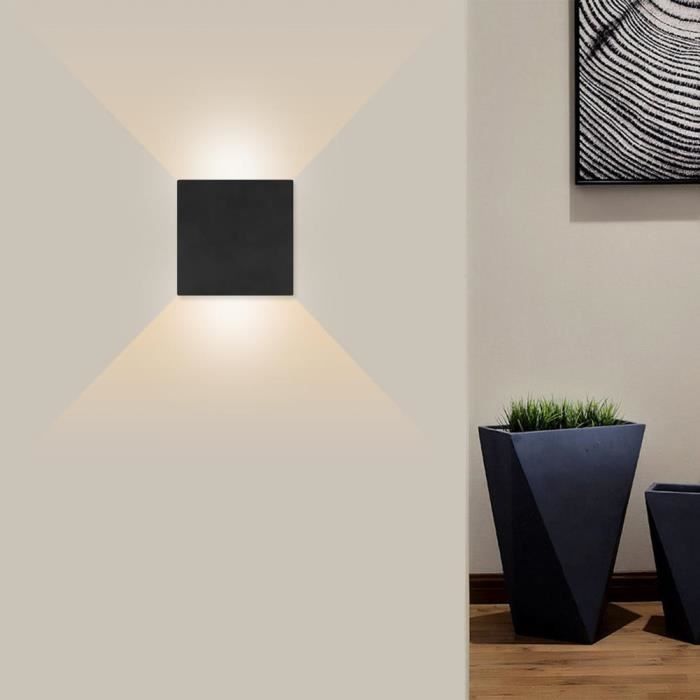 Lv.life LED 7W Lumière décorative Applique Murale Carrée Style Simple pour Intérieur Porte Chevet 85‑265V