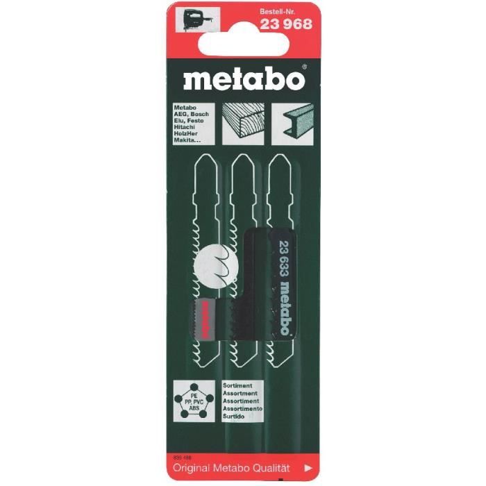 Lame de scie Metabo Assortiment de lames de scie sauteuse 1 - vue 1