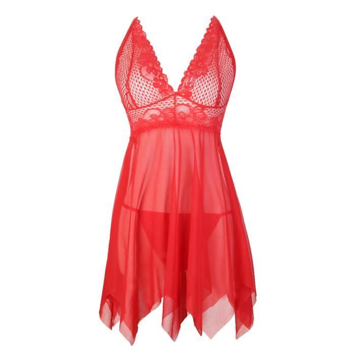 robe nuisette rouge