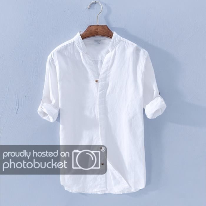 chemises en lin homme