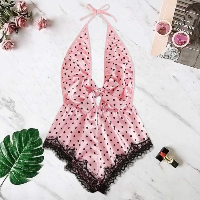 Culotte dentelle blanche motif floral nœud satin lingerie érotique femmes taille basse elasthanne polyamide coton lingerie intime sexy main image 1