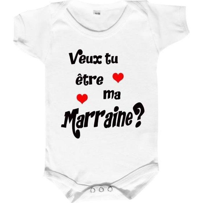 Body Veut Tu Etre Ma Marraine Cdiscount