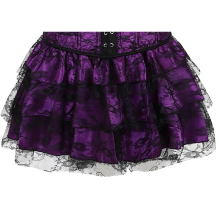 Jupe,Jupe pliss?�e en Tulle en dentelle florale multicouches, pour femmes, jupes de spectacle de 