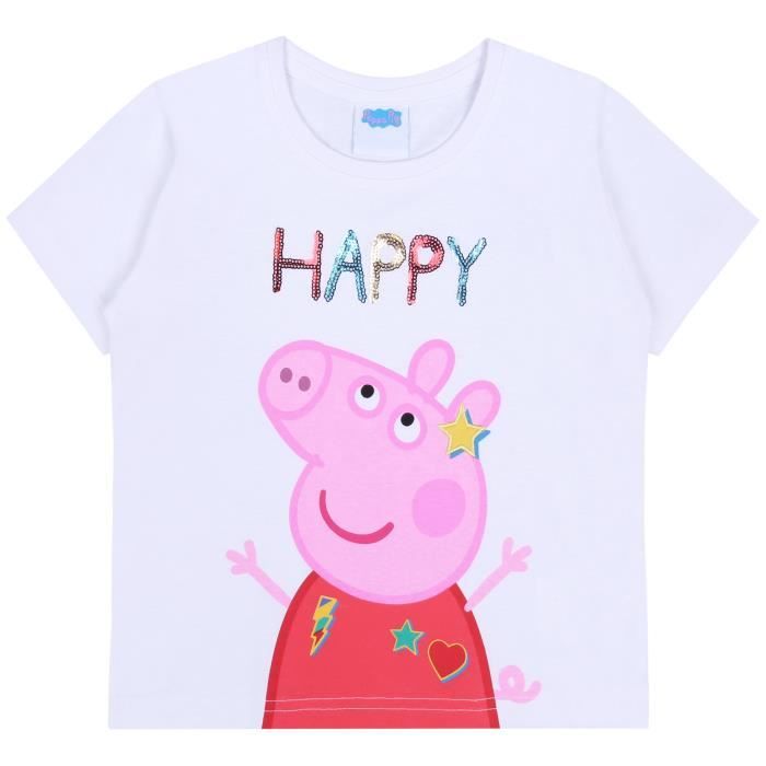 Tee shirt peppa shop pig fille