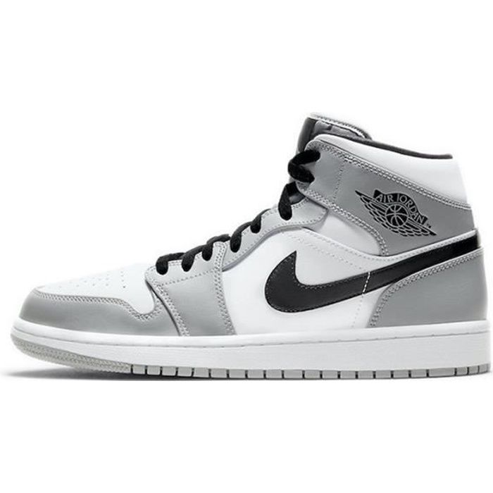 Jordan 1 mid light smoke grey - Cdiscount