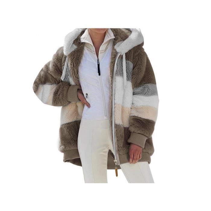 Veste Femme Hiver Longue En Polaire - Zippée, Chaude Et élégante - Coupe Chic Pour Sorties Et Quotidien