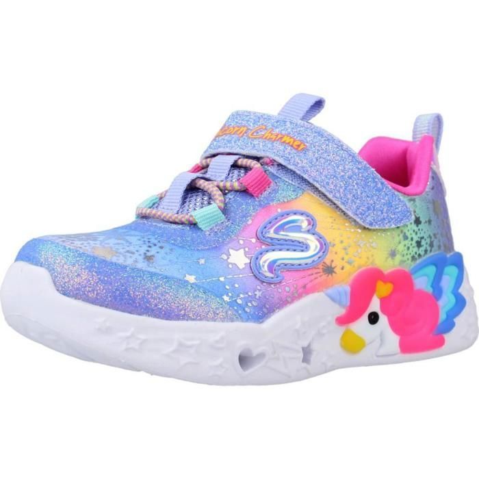 Skechers Chaussure Skechers Modèle Unicorn Charmer-twilight Dr - Coleur Bleu