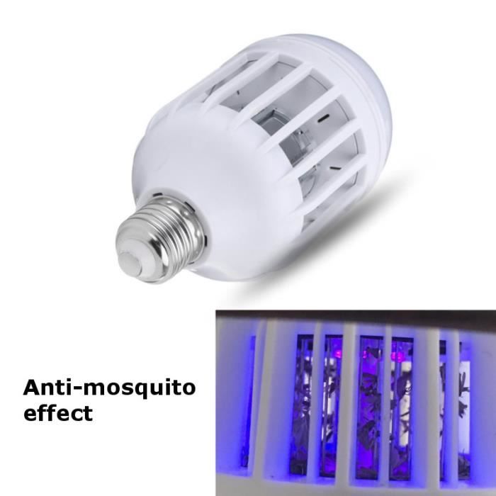 220V 15W 12LED Ampoule antimoustique insecte UV électronique PP E27