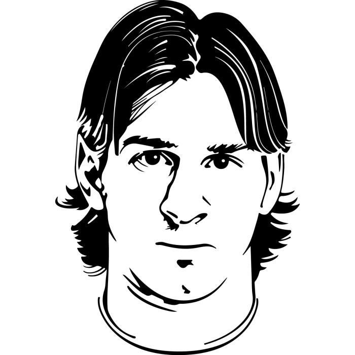 Sticker Football 132 Lionel Messi 57x83 cm Cdiscount Maison