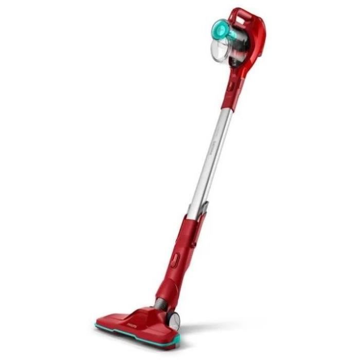 PHILIPS FC6721/01 SPEEDPRO Aspirateur Balais sans fil - 40 min d'autonomie - 18V - Moteur Powerblade - Rouge